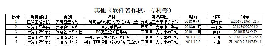 建工学院-其他（软件著作权、专利等）